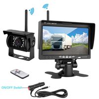 Podofo Wireless Backup Camera Kit 7" HD TFT LCD Vehicle Rear View Monitor + Waterproof Rear View Camera Night Vision Parking System for Truck RV Trailer Motorhome Bus Camper