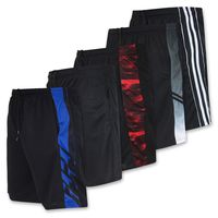 Men's Mesh Active Wear Athletic Basketball Essentials Performance Gym Workout Clothes Sport Shorts - Set 8-5 Pack, M