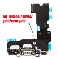 Afeax OEM USB Charging and Headphone Jack Port Dock Connector + Mic Flex Cable + Cellular Antenna Replacement for iPhone 7 4.7" (White)