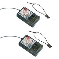 2PCS Upgraded Waterproof Flysky FS-GR3E Receiver, RCapture 2.4G 3CH Receiver DC 5V for FS-GT2 FS-GT2B FS-GT3B FS-GT3C FZ-IT4S RC Car Boat Transmitter Truck