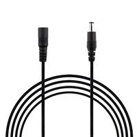 SIM&NAT LED Solderless Extension Power Cord 20AWG 10 Feet Male to Female 5.5mm x 2.1mm DC Extension Power Cable for 5050/3528 LED Strip String Light, CCTV