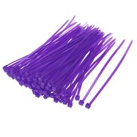 uxcell Nylon Cable Ties 4 Inch Self-Locking Zip Ties 0.09 Inch Width Purple 500pcs