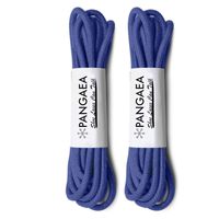 [2Pair Pack] Waxed Round Oxford Shoe Laces for Dress Shoes Chukka 3/32Inch Thin(#11 Royal Blue,26in (66cm))