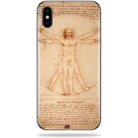MightySkins Skin Compatible with Apple iPhone Xs Max - Vitruvian Man | Protective, Durable, and Unique Vinyl Decal wrap Cover | Easy to Apply, Remove, and Change Styles | Made in The USA