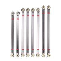 INJORA 313MM Wheelbase Link Rod for 1/10 RC Car Crawler Axial SCX10, 8pcs/lot,Aluminum Alloy