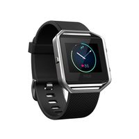 Fitbit Blaze Smart Fitness Watch, Black, Silver, Large (Renewed)