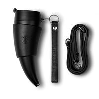 GOAT STORY Mug, Real leather, 12 oz, Black