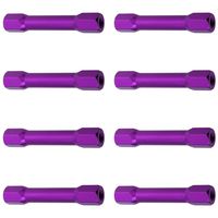 Hobbypark 8-Pack M3x35mm Aluminum Standoffs Spacer Hex for RC Quadcopter Parts (Purple)