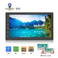 Podofo Double Din Car Stereo Android Car Radio Bluetooth 7 inches Touch Screen GPS Navigation Head Unit Support Reversing Camera/Mirror Link/USB/SD