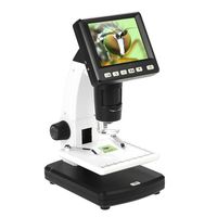 Microscope, KKmoon 3.5" LCD Digital Microscope, with 5MP Image Sensor, 10-300X Magnification, Digital Camera, USB Connectable Portable, Professional Multi Use Smart Microscope