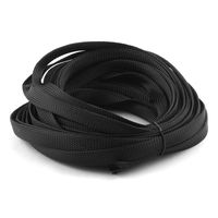 uxcell 52.5Ft Wire Cable Cover Protector Sheathing Casing Expandable Sleeving Black