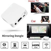 Wireless WiFi Display Dongle Box Screen Mirroring Phone to Car or Home TV Video Adapter Airplay DLNA Smart View Miracast GPS Navigation for iPhone iPad iOS Android