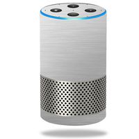 MightySkins Skin Compatible with Amazon Echo (2ND Gen) - Cold Steel | Protective, Durable, and Unique Vinyl Decal Wrap Cover | Easy to Apply, Remove, and Change Styles | Made in The USA