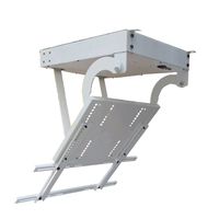 BAOSHISHAN 50-70 Inch Remote TV Ceiling Hanger Motorized Ceiling TV Mount Electric Flip Bracket Motorized TV Lift Electronic Positioning (220V)