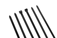 WISLIGHT Nylon Cable Ties 100 pcs 10+12+18+26 Inch Assorted Self-Locking Multi-Purpose Nylon Zip Cable Ties Cord Wire Cable Tie Management, Assortment Black (Combo Pack)