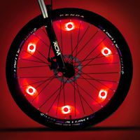 MACYWELL Bike Spoke Lights 6 Pack Led Bike Wheel Lights with Batteries Included Plus 6 Extra CR2032 Batteries Cycling Bicycle Decoration