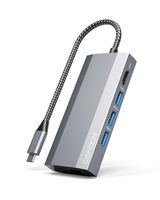 USB C Hub Ethernet, 9 in 1 USB C VGA Adapter with 1G RJ45 Ethernet, USB C to HDMI 4K & VGA Dual Display, SD&TF Card Reader, Type C Charging & USB 3.0 Ports, for MacBook Pro and Type C Laptops