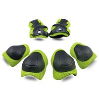 Kids Protective Gear SKL Knee Pads for Kids Knee and Elbow Pads with Wrist Guards 3 in 1 for Skating Cycling Bike Rollerblading Scooter (Green, [Upgraded Vistion 3.0])