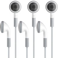 Fosmon (3 Pack) Headphones Earbuds 3.5mm in-Ear Headset with Microphone Earphone Compatible with Apple iPad 10.2 inch/iPad Air/iPad Mini (2019), Samsung Galaxy S10 / S10+ / S10 5G / S10e and More