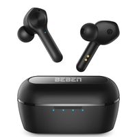BEBEN Bluetooth 5.0 True Wireless Earbuds with Charging Case for iPhone Android, 50H Cyclic Playtime Waterproof Hi-Fi APT-X CVC8.0 TWS Stereo Headphones with mic, in-Ear Earphones Headset for Sport