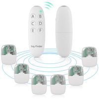 Xcellent Global Wireless Key Locator, Key Finder RF Item Locator, Pets Keychain Finder with 6 Receivers, Mini Key Tracker with Anti-Lost Tag HG444