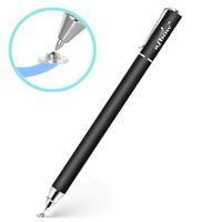 aibow Capacitive Stylus Pen for iPad, iPhone, Tablets, Cell Phones, All Touch Screens [ Fine Point & High Sensitivity Disc Tip Series ] with 1 Replaceable Disc Tip, Slide Cap Type1(Black)