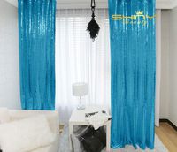 Sequin Curtains 2 Panels 96 inches Aqua Sequin Backdrop 4x8ft Turquoise Sparkle Backdrop Prom Backgrounds M0527