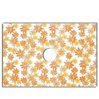 Bouquet Sheets"Eliza" 20" x 28" Print on Clear BOPP 1.6 mil- Pack of 100 Sheets (Orange)