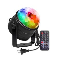 Zbrqotl DJ Party Light 6w Disco Ball Strobe Light for Parties 6 Color Sound Activated Lamp