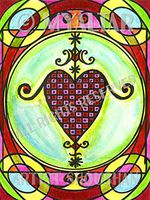 Erzulie Dantor Protection Love Vindication Voodoo 4"x6" Set of 6 Linen Postcards