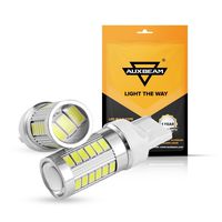 Auxbeam Extremely Bright T20 7440 W21W LED Bulbs 5730 Chipsets 33SMD light bulb Super White for Reverse Light, Back Up Light, Tail Light, Fog Light, Turn signals brake light (Pack of 2)