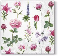 Paper Luncheon Napkins 2 X 20pcs 13"x13" Boons of Garden Floral Decoupage