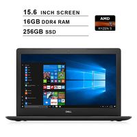 2019 Premium Dell Inspiron 15 5000?15.6 Inch HD Laptop (AMD Ryzen 5 2500U up to 3.6 GHz, 16GB RAM, 256GB SSD, WiFi, Bluetooth, HDMI, Windows 10 Home,?Licorice Black)