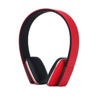 Wireless Earphones for Men,TechCode Sports Wireless Stereo Bluetooth Adjustable Head Type Over Ear Headphone with Mic for iPhone X/XS/XS Max/XR/8/8plus/7/7plus,Galaxy S9/Note8/8s,iPad/Tablet PC,Red