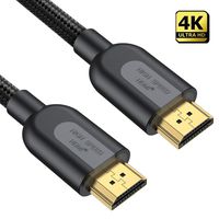 4K HDMI Cable 6ft, TeckNet High Speed HDMI 2.0 Cable, Braided HDMI Cord, 18Gbps, 30AWG, 4K HDR, 3D, 2160P, 1080P, Ethernet, Audio Return (ARC), Compatible UHD TV, Blu-ray, Play Station, PC, PS3/4