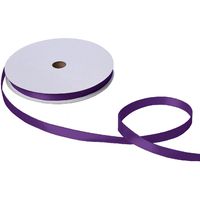 Jillson Roberts Bulk 5/8-Inch Double Faced Satin Ribbon Available in 21 Colors, Purple, 100 Yard Spool (BFR0903)