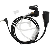 Tenq Advanced Nipple Covert Acoustic Tube Bodyguard FBI Earpiece Headset for Motorola Cobra Talkabout Walkie Talkie Two Way Radio 1pin