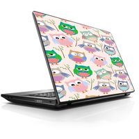 15 15.6 inch Laptop Notebook Skin vinyl Sticker Cover Decal Fits 13.3" 14" 15.6" 16" HP Lenovo Apple Mac Dell Compaq Asus Acer Cute Owls Pattern Cartoon