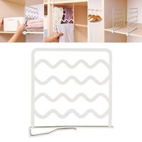 Set of 4 Plastic Shelf Dividers, Closet Shelf Organizer Divider and Separator for Storage and Organization, Plastic Shelf Dividers Closets Shelf and Closet Separator for Wood Closet
