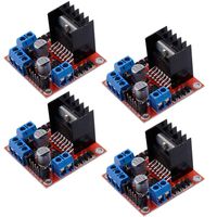 Qunqi 4Packs L298N Dual H Bridge Stepper Motor Drive Controller Board Module for Arduino Smart Car