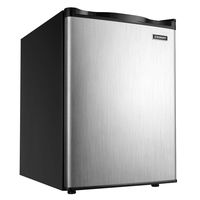 Euhomy Upright freezer, Energy Star 2.1 Cubic Feet,Compact Single Door mini freezer with Reversible Door,Adjustable Removable Shelves ，Freezer for Basement/Home/Apartment/Office (Silver)