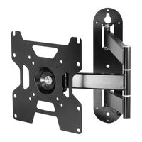 ARCTIC TV Flex S - Full Motion Wall Mount Bracket for 22-55 inch LED I LCD I Plasma TV fits I Monitor Arm up to 25kg Weight Capacity I Fully Movable - Black