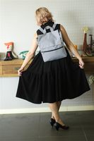 Backpack, Laptop Backpack, Vegan Fabric Bag for school & collage, Eco Friendly Bag, Unisex Travel Student Backpack, Canvas Waterproof Bag, Light Grey Bag, Handmade Designer