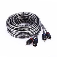 Sedeta Car Stereo 4000 Series 2 Channel Twisted Cable AMP RCA Interconnect Cord Wire 5M