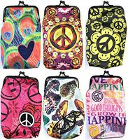 Eclipse Embroidered Fashion Cigarette Case Pouch Coin Purse w/Lighter Pocket, 3ct, Fits Kings or 100's, 3201B26-3