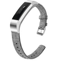 OenFoto Bands Compatible Fitbit Alta HR/Fitbit Alta/Ace, Adjustable Nylon Wristband Replacement Watch Band Strap Accessory Bracelet for Fitbit Alta HR/Fitbit Alta Smart Watch, Large Light Gray