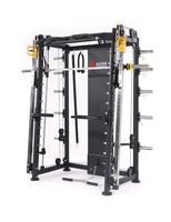 ALTAS Strength AL-3000F Multi Function Smith Machine Black and Yellow 2000IB Workout Light Commercial Fitness Equipment