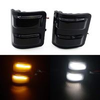 Xinctai Switchback LED Side Mirror Marker Light Turn Signal Lamp for 2008 to 2016 Ford F250 F350 F450 F550 Super Duty Pickup Truck, Smoke Lens/Clear Lens (Smoke Lens)