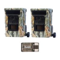 Browning Defender 940 WiFi and Bluetooth Trail Game Camera (2-Pack) with Focus USB Card Reader Bundle (3 Items)