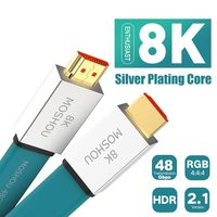SIKAI 8K HDMI 2.1 Cable Ultra High Speed 8K@120Hz 4K@60HZ 48Gps Dynamic HDR10, HDCP2.2, Dolby Vision, Dolby Atmos, eARC, VRR (9 Feet)
